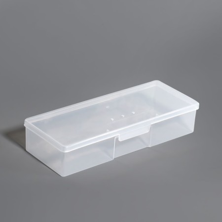 Organizer for storage, with a lid, 18.5 × 7 × 3.5 cm, the color is transparent-3