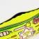 Cosmetic bag with a lightning, with a pen, yellow color