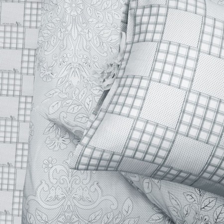 Bed linen euro, size 240x260 cm, 200x220 cm, 50x70 cm - 2pcs, 70x70 cm - 2 pcs-1