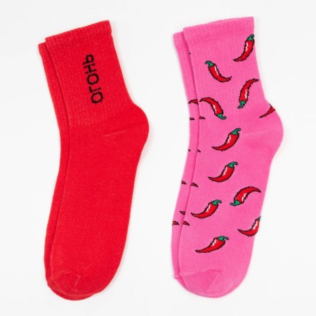 Set of female socks KAFTAN "Fire" 2 pairs, rr 36-39-3
