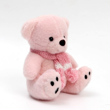 Soft toy "Bear in a scarf", color mix-1