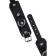 Pecado BDSM bracelets, mini with rounded corners, genuine leather, black