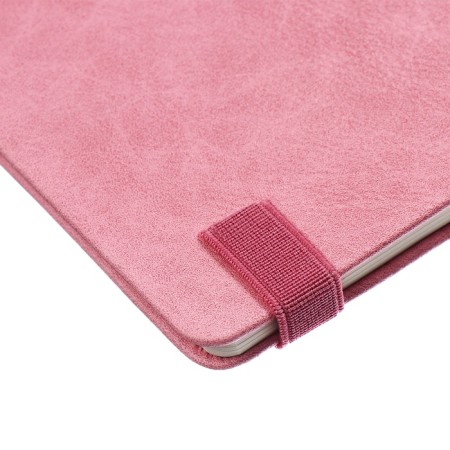 Dated 2025, 250 x 190 mm, 54 sheets, gluing, Escalada, hard -leather cover, pancake embossing, tinted block 70 g/m2, pink-4