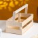 Wooden Kashpo 24.5 × 13.5 × 9 cm "Two Light", two -string, natural give beautifully