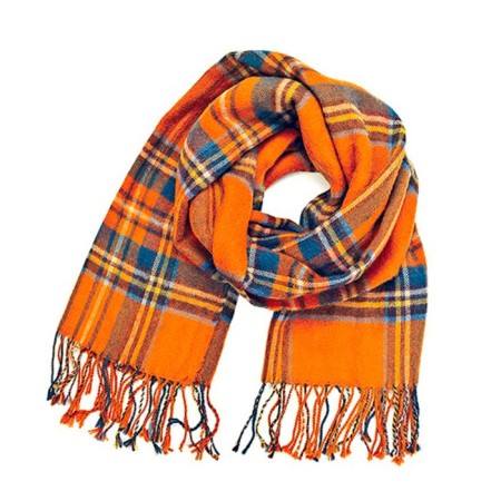 Soft toy "Basik" in a scarf in a cell, 30 cm-2