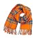 Soft toy "Basik" in a scarf in a cell, 30 cm