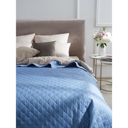 Blue bedspread, size 210x240 cm, blue color