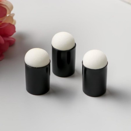 A sponge for a finger for staining stamps, stencils set 3 pcs 3.3x1.7x1.7 cm