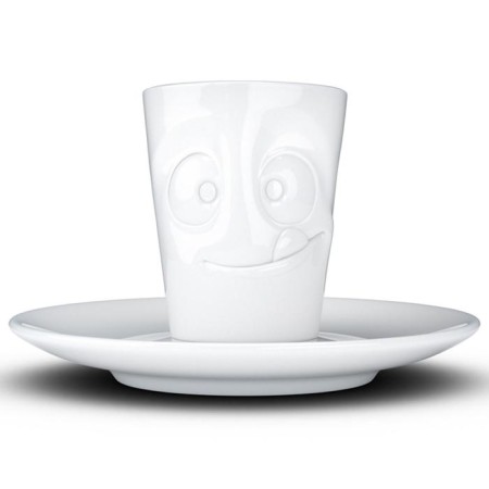Coffee cup with a saucer TASSEN TASTY, 80 ml, white color
