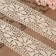 Knitted lace, 60 mm × 10 ± 1 m, beige color