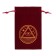 Tarot bag, “all -seeing eye”, velvet, burgundy, 12x18 cm