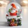 Souvenir Polystone Water Ball "Santa Morozik with a gift on the pipe" 4.5x4x4x6.5 cm
