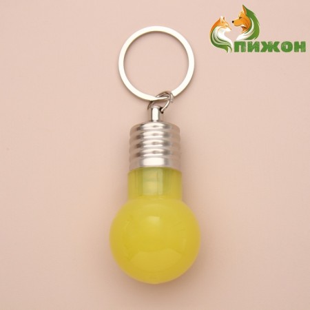 Light beacon on a collar for large and medium dogs, packing 12 pcs, yellow