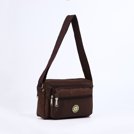 Cross-Bodi Bag on a zipper, brown color-2