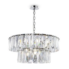 Suspension lamp Maytoni Mod043PL-12CH, 12HE14, 40W, 68x68x80 cm, color chromium