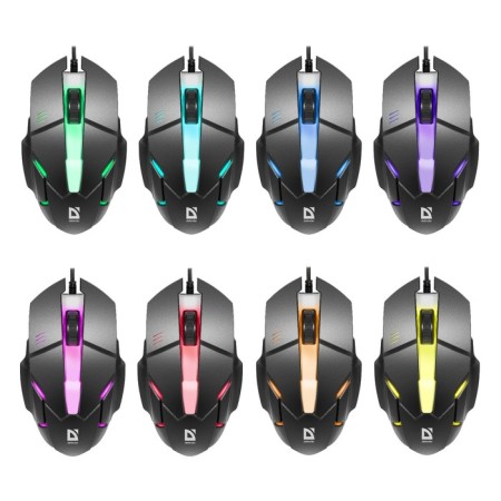 Mouse Defender Host MB-982, wired, optical, game, backlight, 1000 dpi, USB, black-1