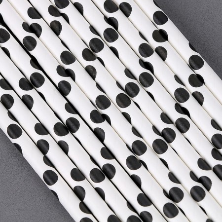 Politable cocktail tubes, set 12 pcs., White color-1