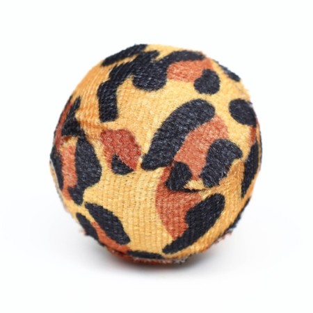 Textile ball "Leopard", 4 cm, mix of flowers-2