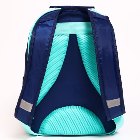 School backpack with an ergonomic back, 37x26x15 cm, cold heart-2