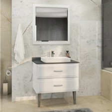 Зеркало Comforty Империя 80, цвет белый
