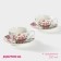 Set of tea ceramic shade "Bells", 4 items: a cup 250 ml, saucer d = 15 cm