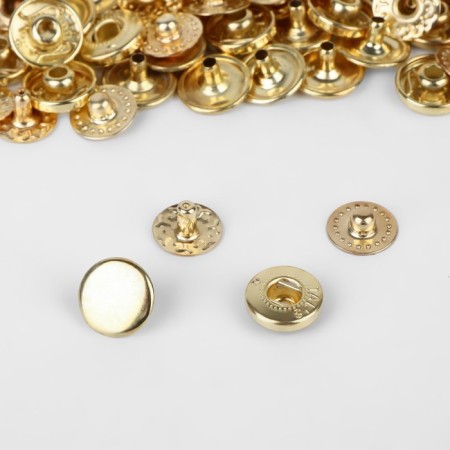 Installation button, alpha (S-shaped), d = 10 mm, gold color-1