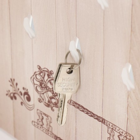 Key closed "Swans" 26.5x31.5 cm white-3
