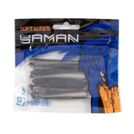 Vibro-tail Yaman Pro Betta, 5.1 cm, color #34-Black Red Flake/Pearl, packaging 8 pcs.-4
