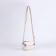 Cross-Bodi Bag on a zipper, beige color
