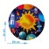 Round puzzle in the metal box "Cosmos", 44 details