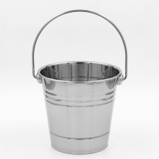 A bucket for ice made of stainless steel, 2.5 l, 17 × 16 cm