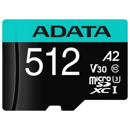 Карта памяти microSDXC 512GB A-Data AUSDX512GUI3V30SA2-RA1 Premier Pro + adapter-1