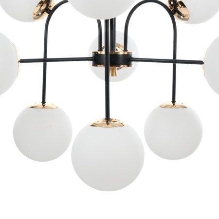 Causte "Punto" 9he27 black and gold 76x76x78 cm-6