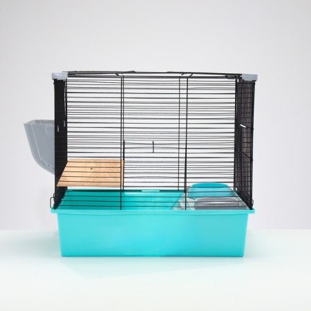 Cage for chinchilla "Pijon" No. 19, collapsible, 58 x 40 x 49, turquoise-2