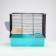 Cage for chinchilla "Pijon" No. 19, collapsible, 58 x 40 x 49, turquoise