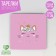 A plate disposable paper square "cat", 21 cm