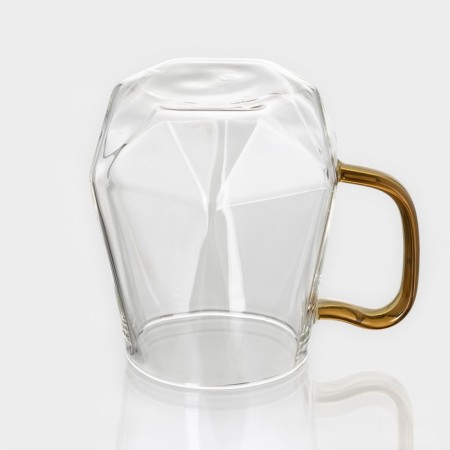 Set for drinks made of glass Magistro "Ice", 5 items: jug 1.6 liters, 4 circles 300 ml-9
