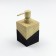 Joy Home liquid soap dispenser, polyurez, two -tone graphite and wood