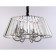 Crystal chandelier with Ambrella Light, Traditional, TR5038, E14, Color Chrome