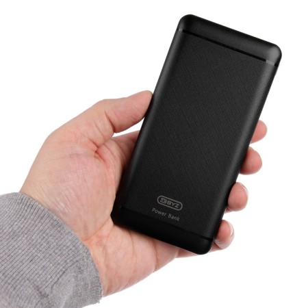 External BYZ W3 battery, 10,000 mAh, 2 USB, 1 Type-C, 2.1 A, PD, Black-6