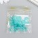 Beads for creativity Plastic "Gaika" set of 20 pcs turquoise 1.3x1.3x0.5 cm