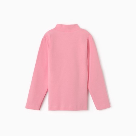 Turtleneck for girls, color is bright pink, height 104 cm-3