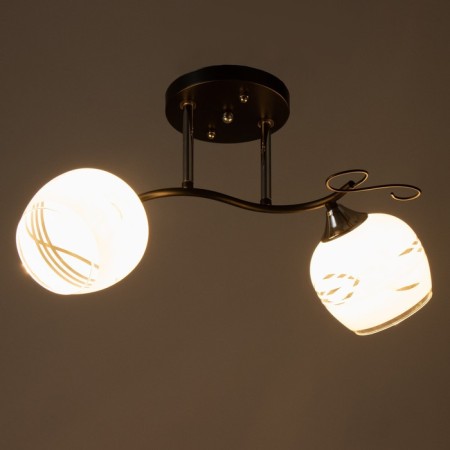 Milava chandelier 2he27 40W black-chromium 54x22x27 cm Bayerlux-2