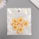 Decor for creativity Plastic "Dipeted in a hat-flake" set 5 sh 3.3x2.8x1 cm
