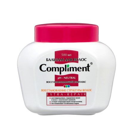 Hair balm Compliment Extra-Repair, to restore hair structure, 500 ml