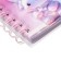 Notebook Gift Book on the comb 80l, line, color block, PVC Bunny PVC cover (10x10.5cm) 10539