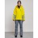 Ski costume female winter, size 44, yellow color