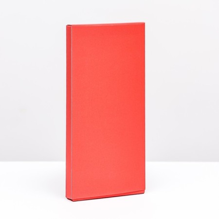 Gift box for chocolate tiles, with a window, red, 17 x 8 x 1.4 cm-1