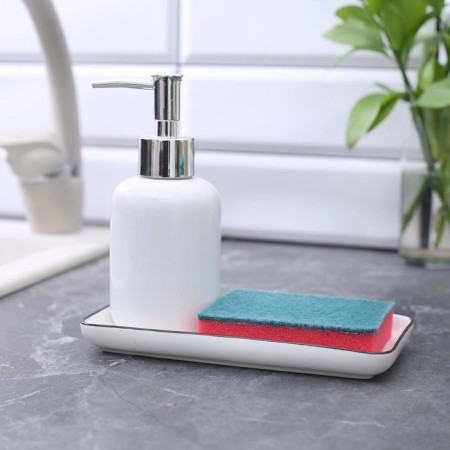 A set of household sponge with a cleaning layer of the Super Dilan, 10 × 7 × 2.5 cm, 5 pcs-3