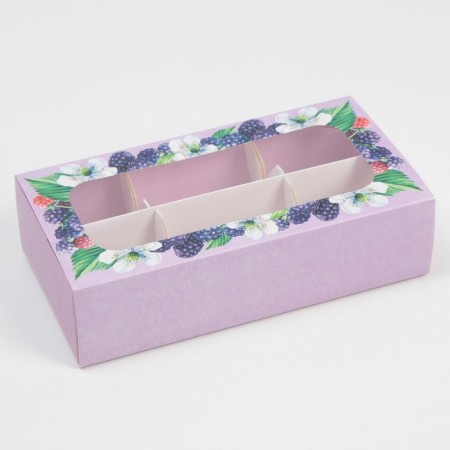 Box under 6 sweets, confectionery packaging "Berry Paradise", 10.2 x 20 x 5 cm